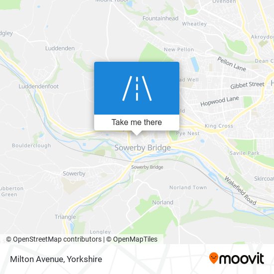 Milton Avenue map