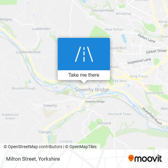 Milton Street map