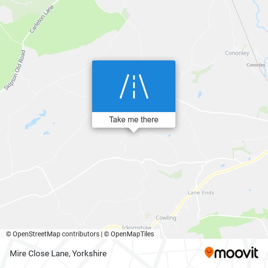 Mire Close Lane map