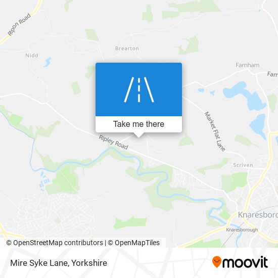 Mire Syke Lane map