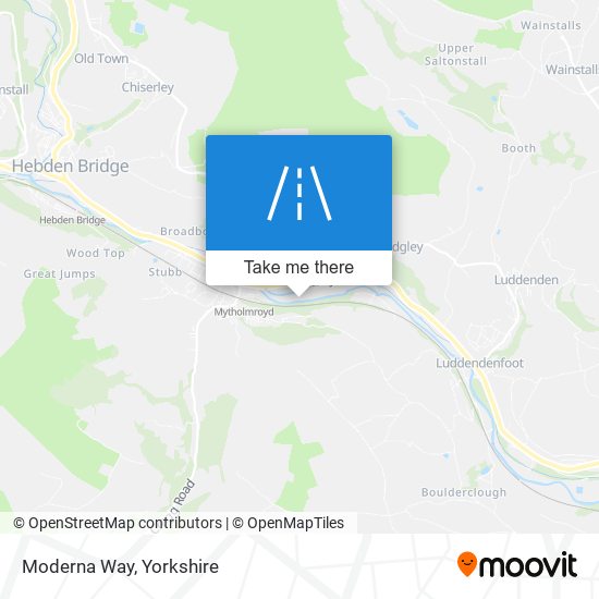 Moderna Way map