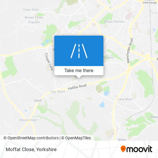 Moffat Close map