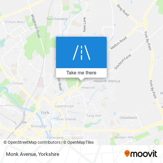 Monk Avenue map