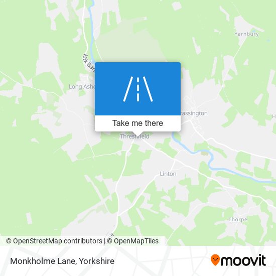 Monkholme Lane map