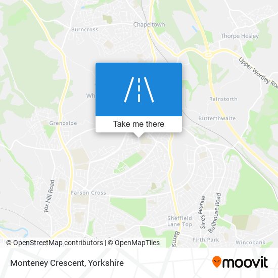 Monteney Crescent map