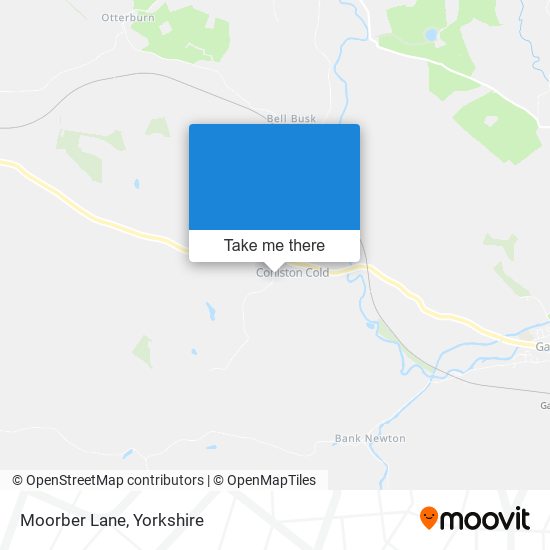Moorber Lane map