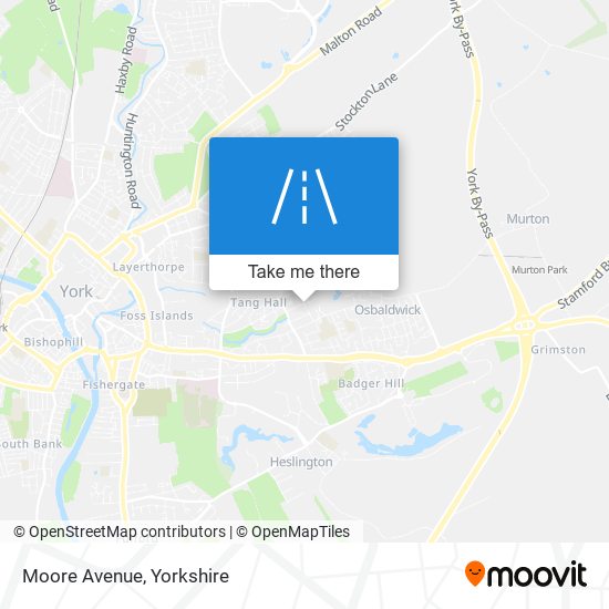 Moore Avenue map