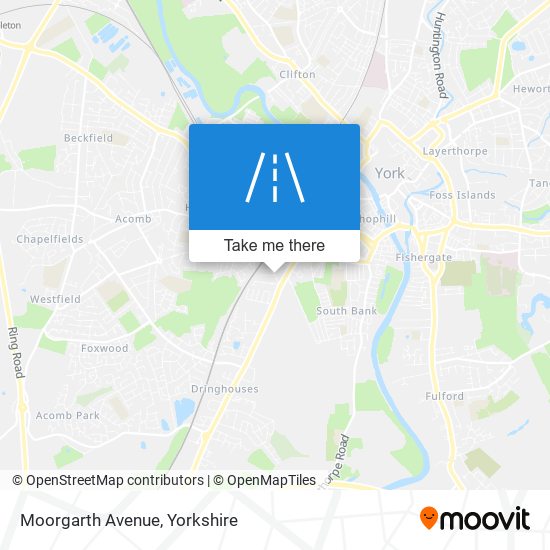Moorgarth Avenue map
