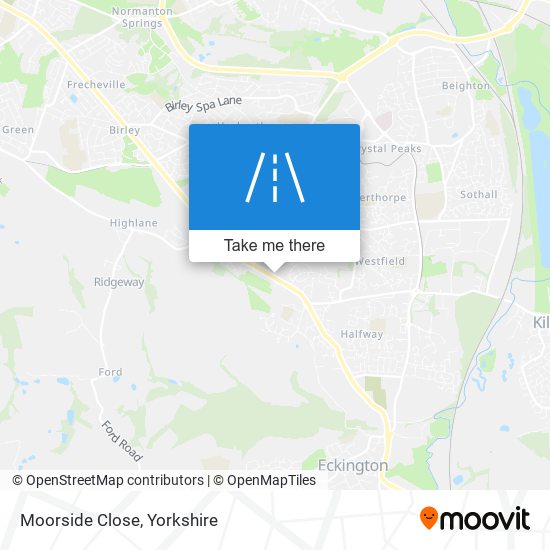 Moorside Close map