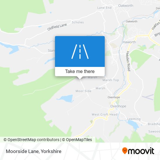 Moorside Lane map