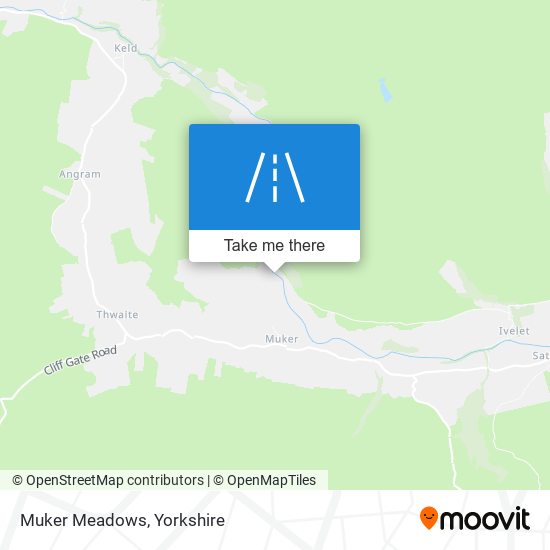 Muker Meadows map