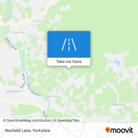 Nesfield Lane map