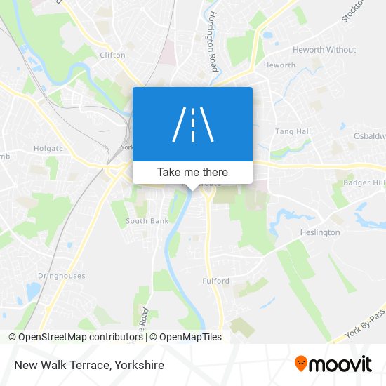 New Walk Terrace map