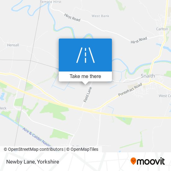 Newby Lane map