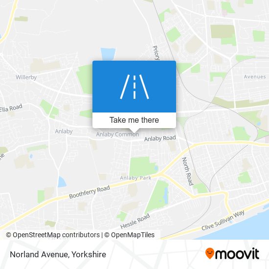 Norland Avenue map