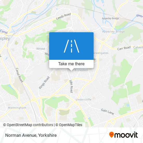 Norman Avenue map
