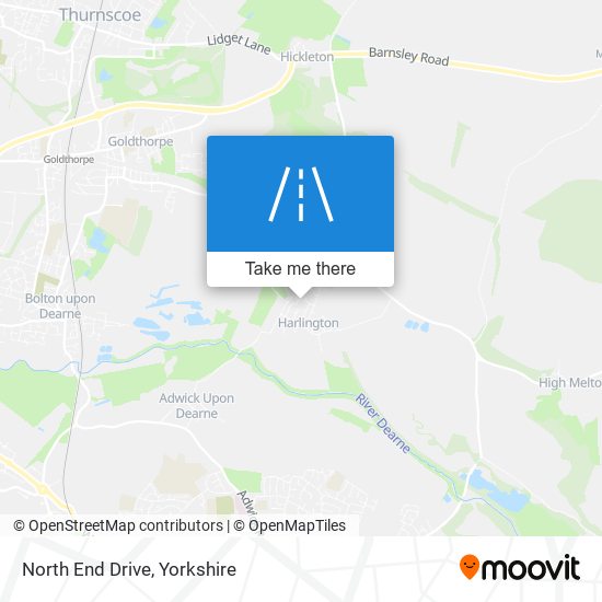 North End Drive map