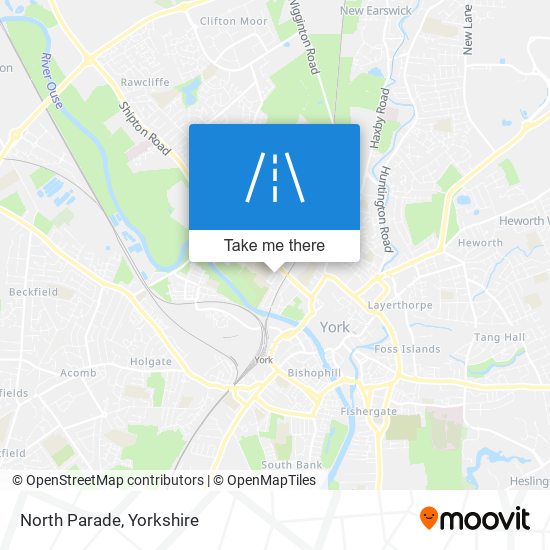 North Parade map