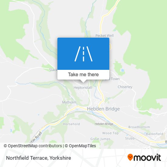 Northfield Terrace map