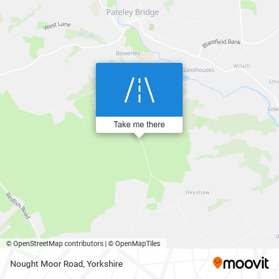 Nought Moor Road map