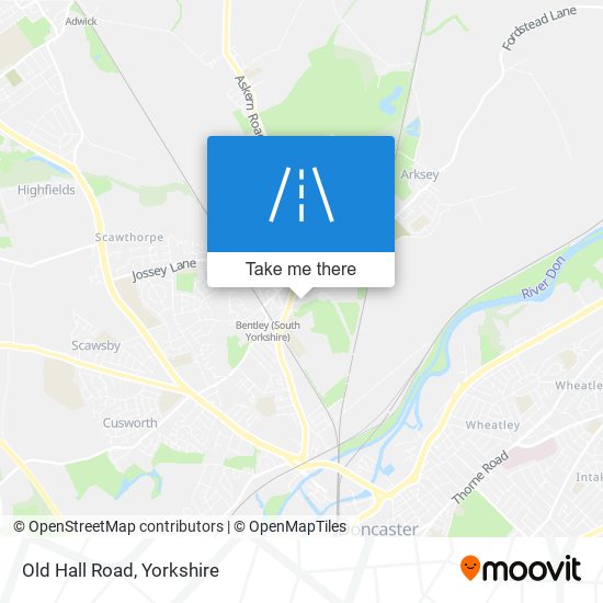 Old Hall Road map