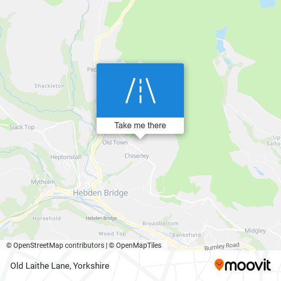 Old Laithe Lane map