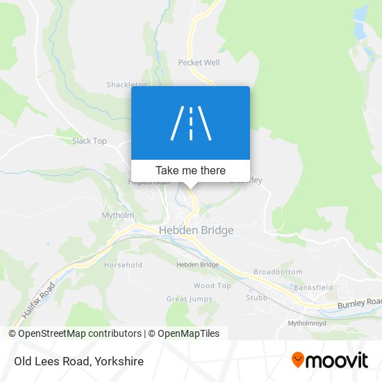 Old Lees Road map