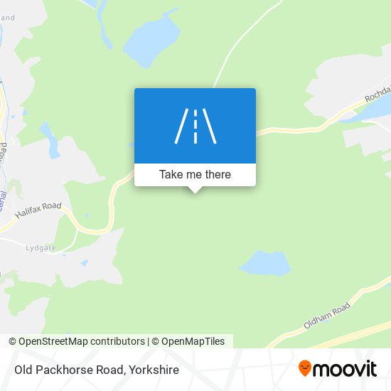 Old Packhorse Road map
