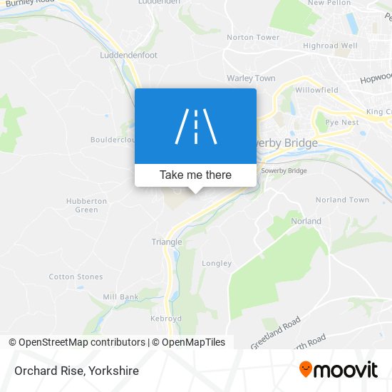 Orchard Rise map