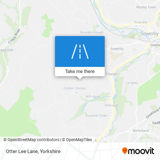 Otter Lee Lane map