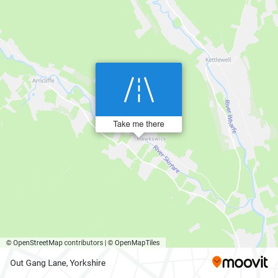 Out Gang Lane map