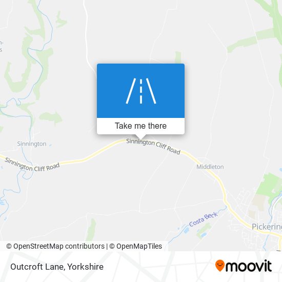 Outcroft Lane map