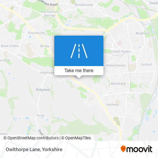Owlthorpe Lane map