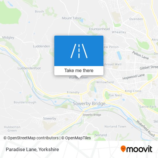 Paradise Lane map