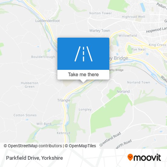 Parkfield Drive map