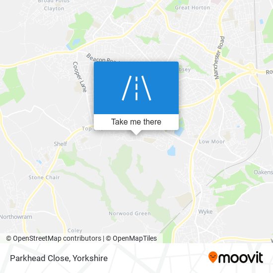 Parkhead Close map