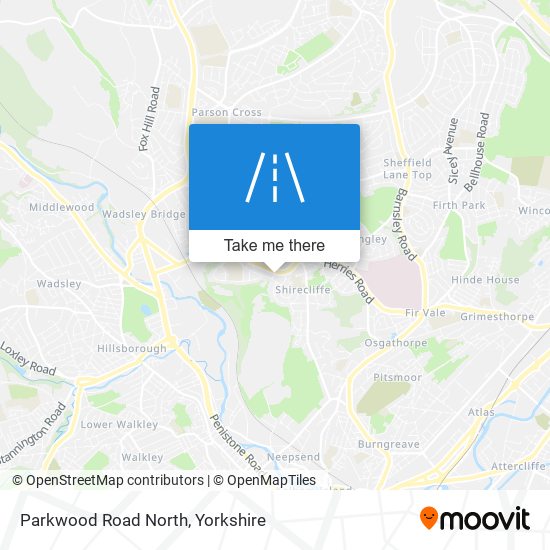 Parkwood Road North map