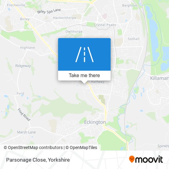 Parsonage Close map
