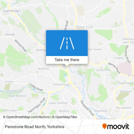 Penistone Road North map