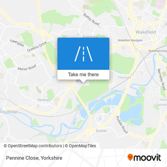 Pennine Close map