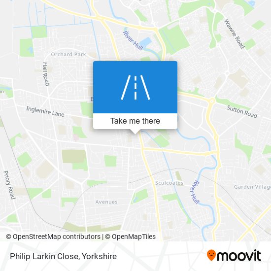 Philip Larkin Close map