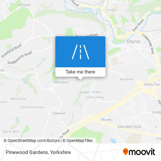 Pinewood Gardens map