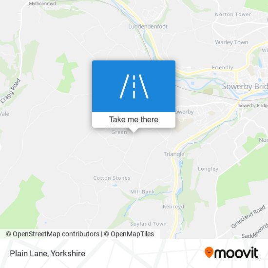 Plain Lane map