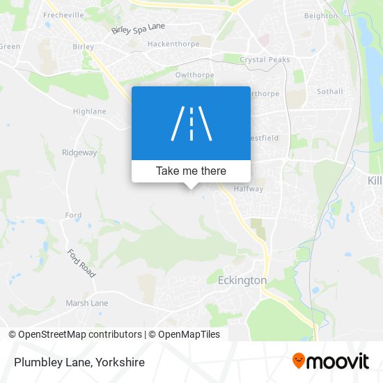 Plumbley Lane map