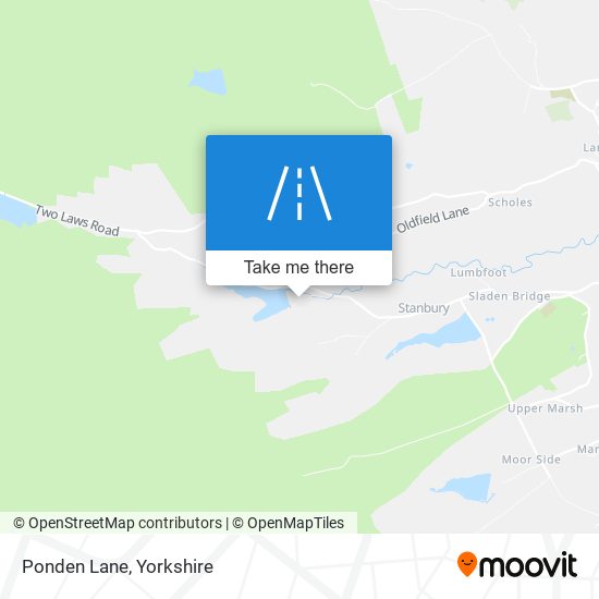 Ponden Lane map
