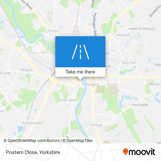 Postern Close map