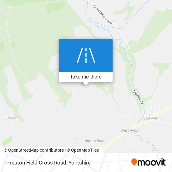 Preston Field Cross Road map