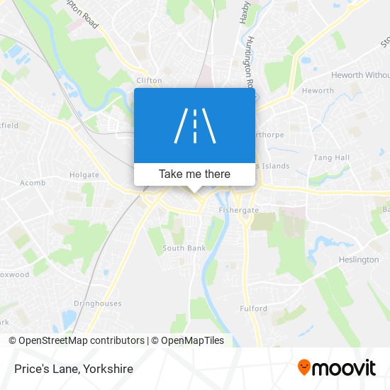 Price's Lane map