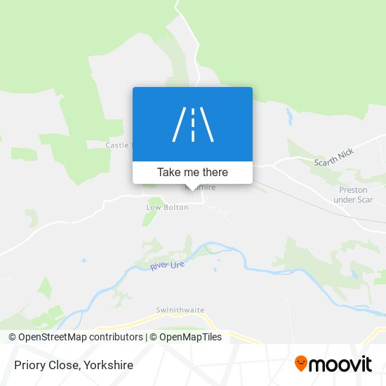 Priory Close map