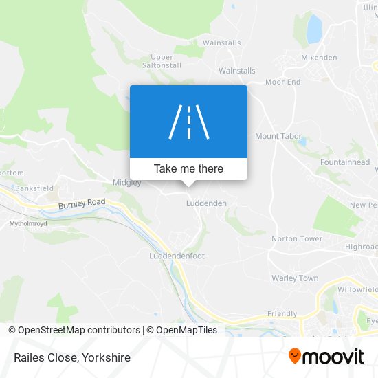 Railes Close map